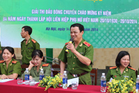 Khai mạc giải thi đấu bóng chuyền nhân kỷ niệm ngày Phụ nữ Việt Nam